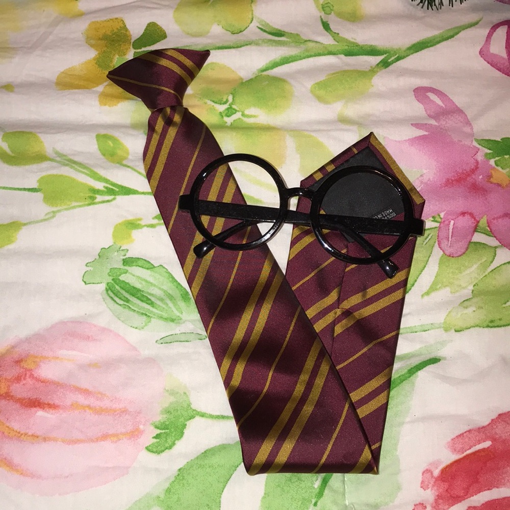 Harry Potter tie & glasses
